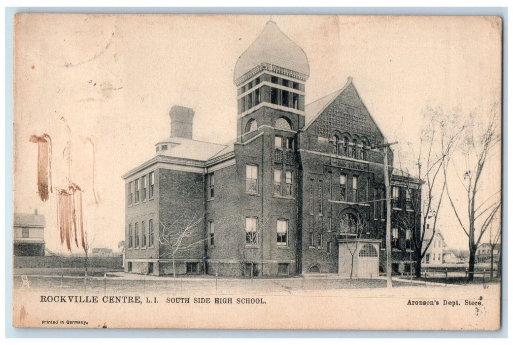1905 South Side High School Rockville Centre Long Island NY Tuck Art Postcard