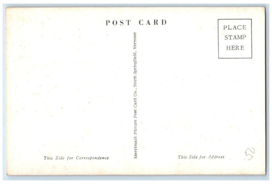 c1950's St. Agnes Catholic School Avon New York NY Unposted Postcard