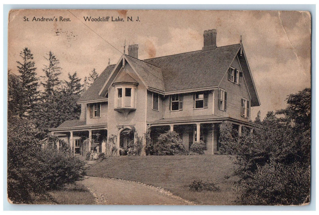 c1910 St. Andrew's Rest Woodcliff Lake New Jersey NJ Antique Posted Postcard