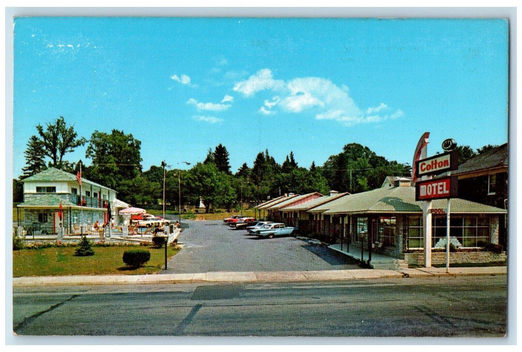 c1960 Colton Motel National Cemetery Museum Gettysburg Pennsylvania PA Postcard