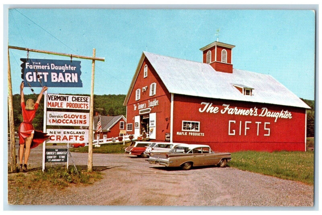 c1960 Farmers Daughter Country Store Gift Barn St Johnsbury Vermont VT Postcard