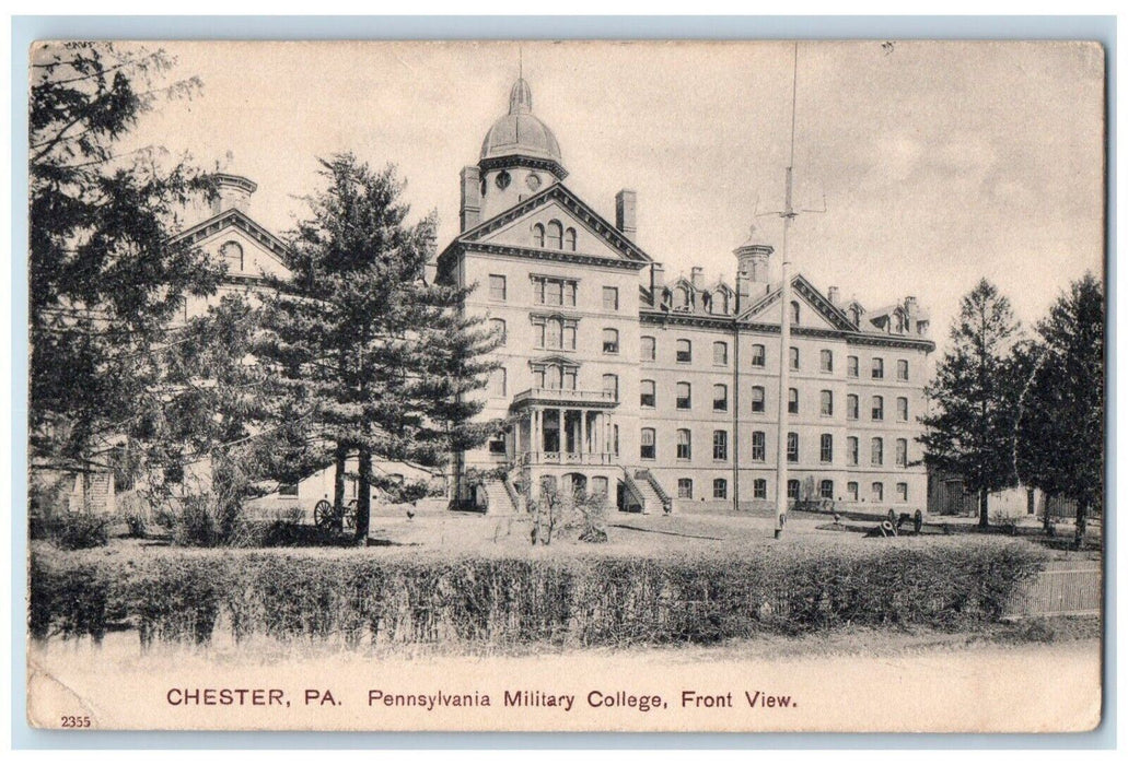 c1905 Pennsylvania Military College Front View Chester Pennsylvania PCK Postcard