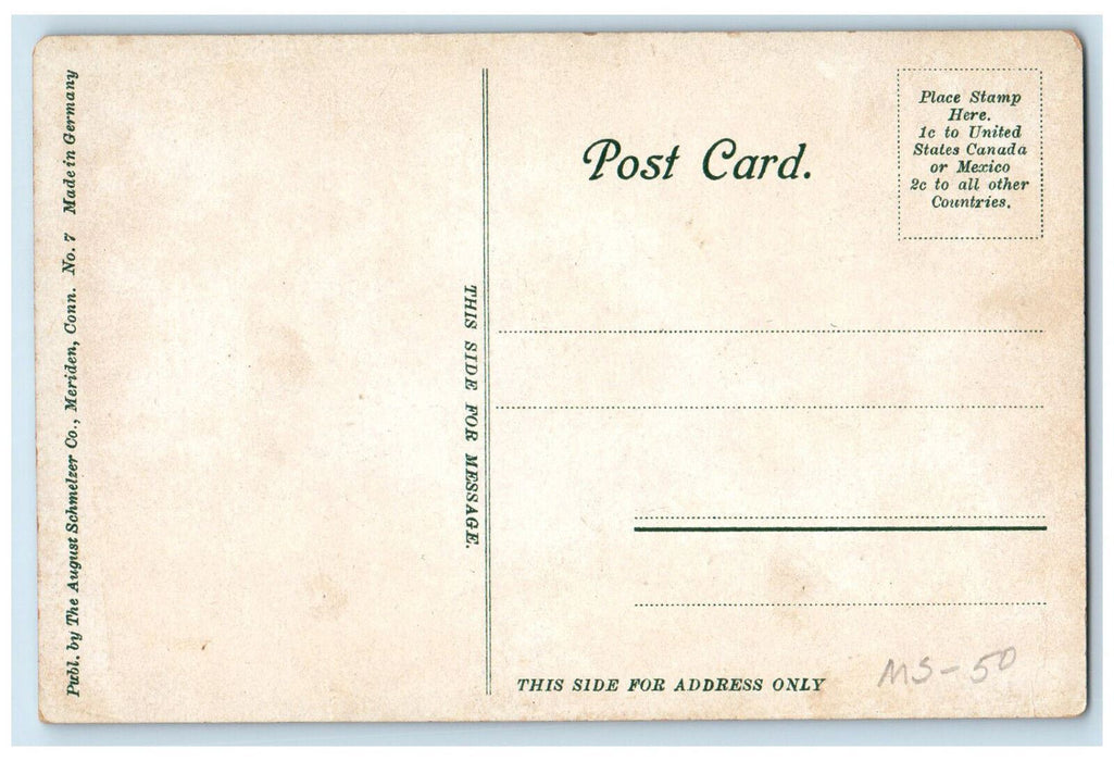 c1910 Center School East Hartford Connecticut CT Antique Unposted Postcard
