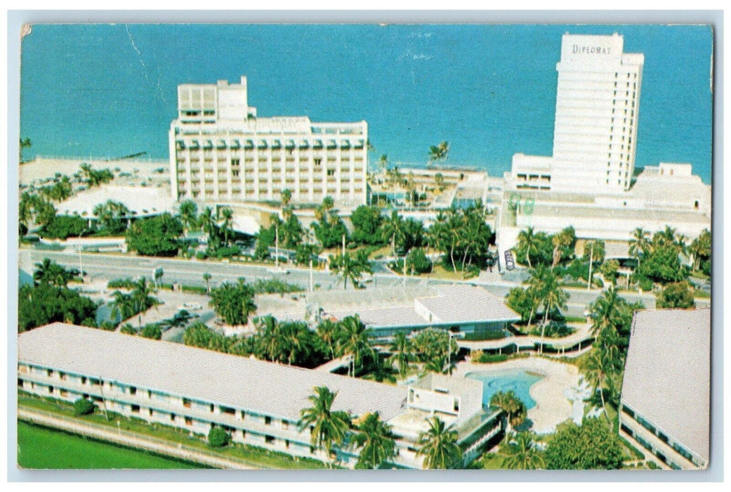 1977 Diplomat Resort Country Clubs Hollywood Fort Lauderdale Florida FL Postcard