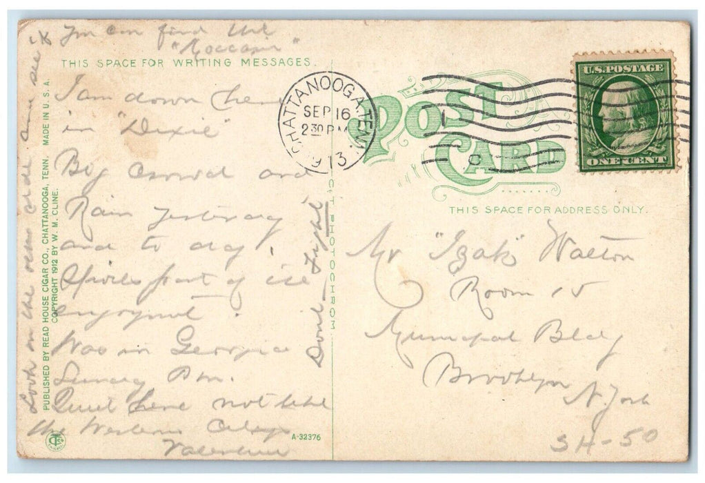 1913 Moccasin Bend Chattanooga Lookout Mountain Chattanooga Tennessee Postcard