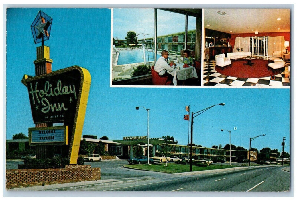 c1960 Holiday Inn Multiview Cleveland Tennessee Thermasol Suite Vintage Postcard