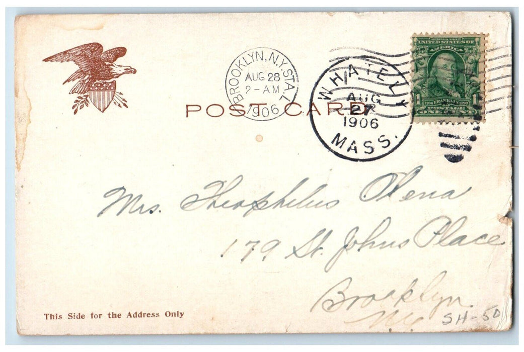 1906 Westbrook Falls No Hatfield Whately Massachusetts Vintage Antique Postcard