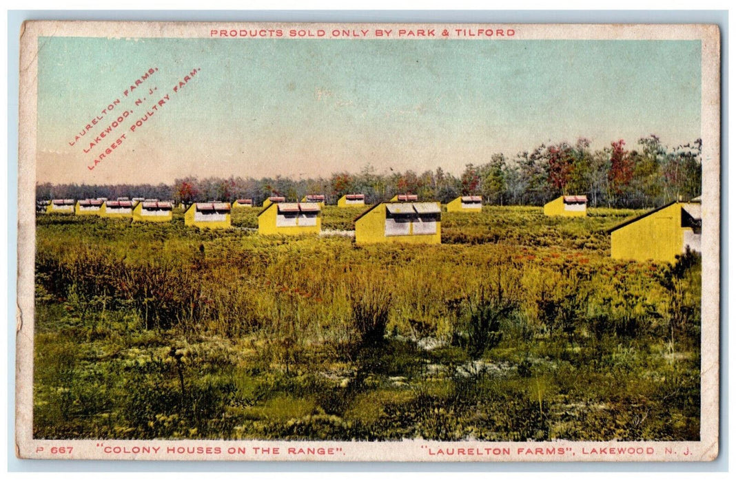 c1930's Colony Houses "Laurelton Farms" Lakewood New Jersey NJ Postcard