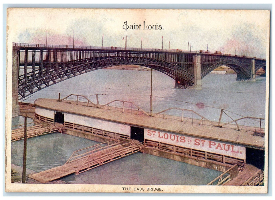 c1905 The Eads Bridge Saint Louis Missouri MO Unposted Antique Postcard