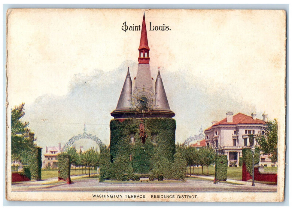 c1905 Washington Terrace Residence District Saint Louis Missouri MO Postcard