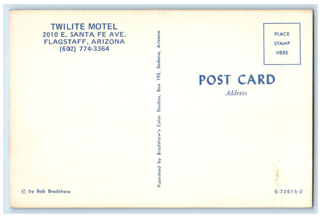 c1950's Twilite Motel E. Santa Fe Avenue Flagstaff Arizona AZ Vintage Postcard