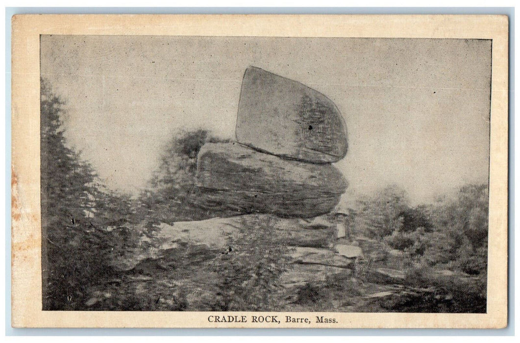 c1940's Cradle Rock Barre Massachusetts MA Vintage Unposted Postcard