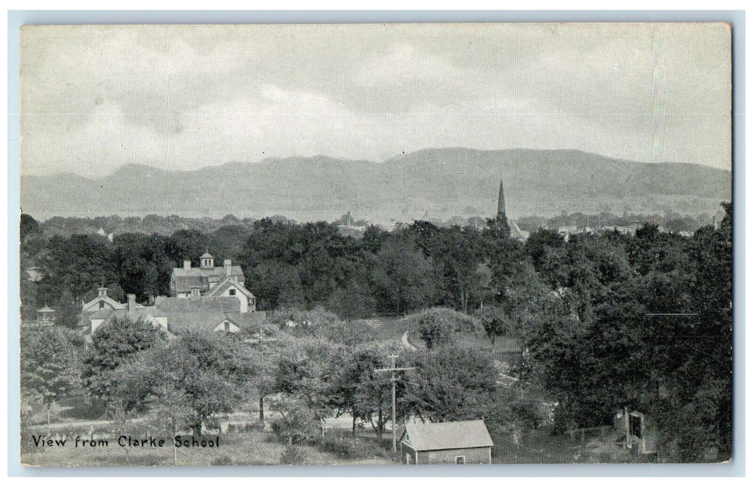 c1910 View from Clarke School Northampton Massachusetts MA Antique Postcard