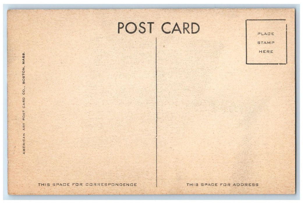 c1940's Civic Center Belmont Massachusetts MA Vintage Unposted Postcard