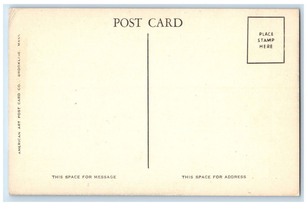 c1940's Duck Pond Beaver Brook Reservation Belmont MA Unposted Postcard