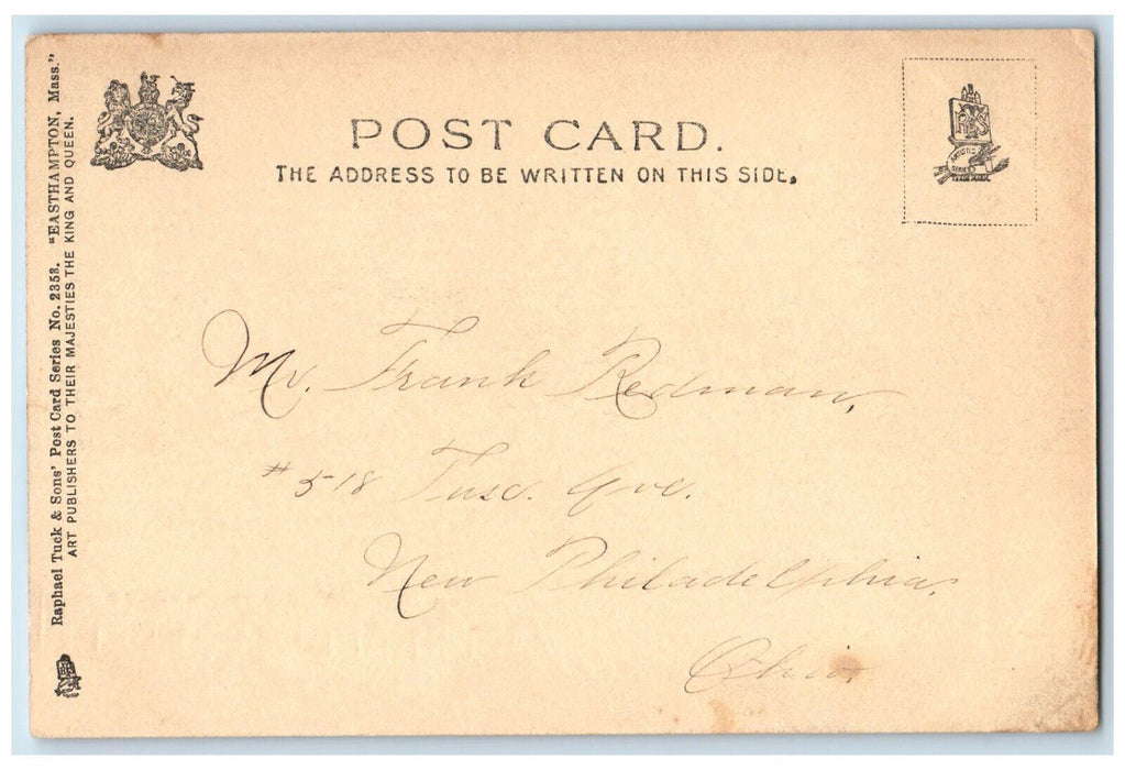 1906 Williston Seminary Easthampton Massachusetts MA Antique Tuck Art Postcard