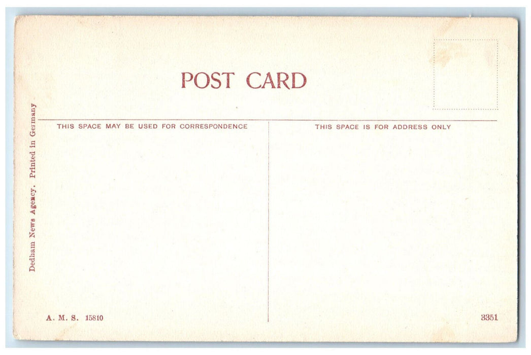 c1940's Front View Unitarian Church Dedham Massachusetts MA Vintage Postcard