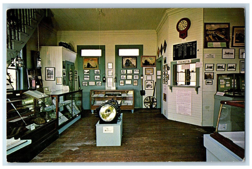 1964 Railroad Museum Located in Old Chatham Railroad Station MA Postcard