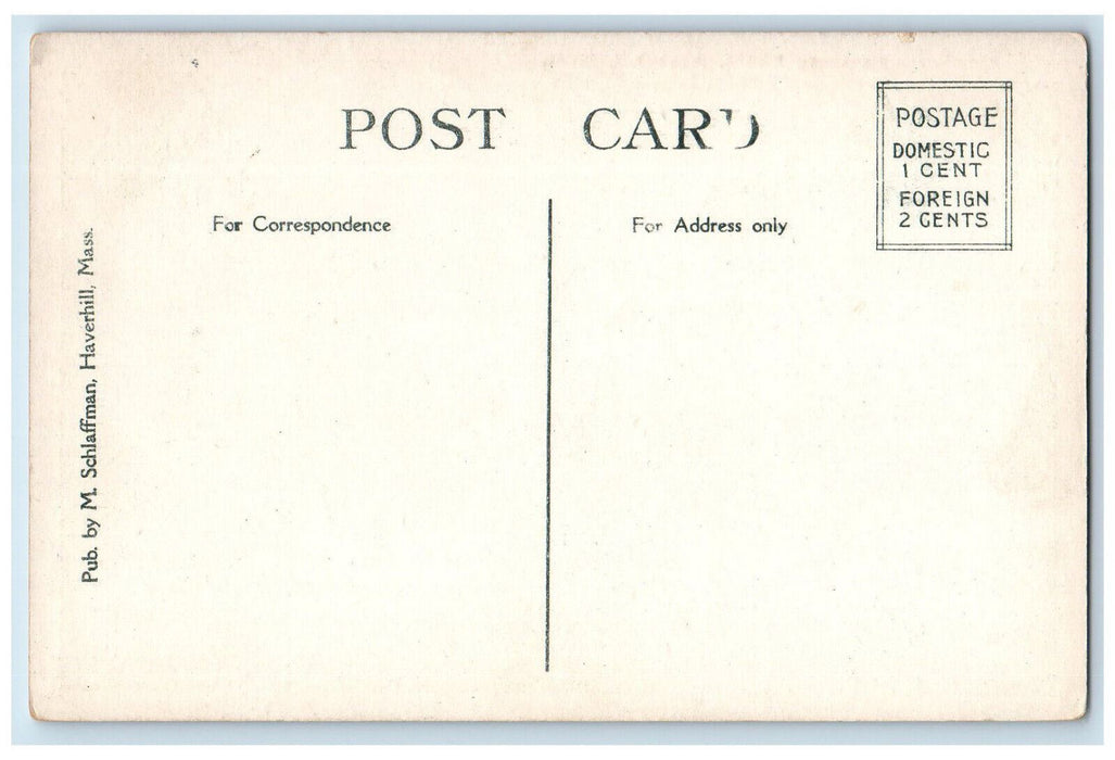 c1940's Business Section Merrimac Street Haverhill Massachusetts MA Postcard