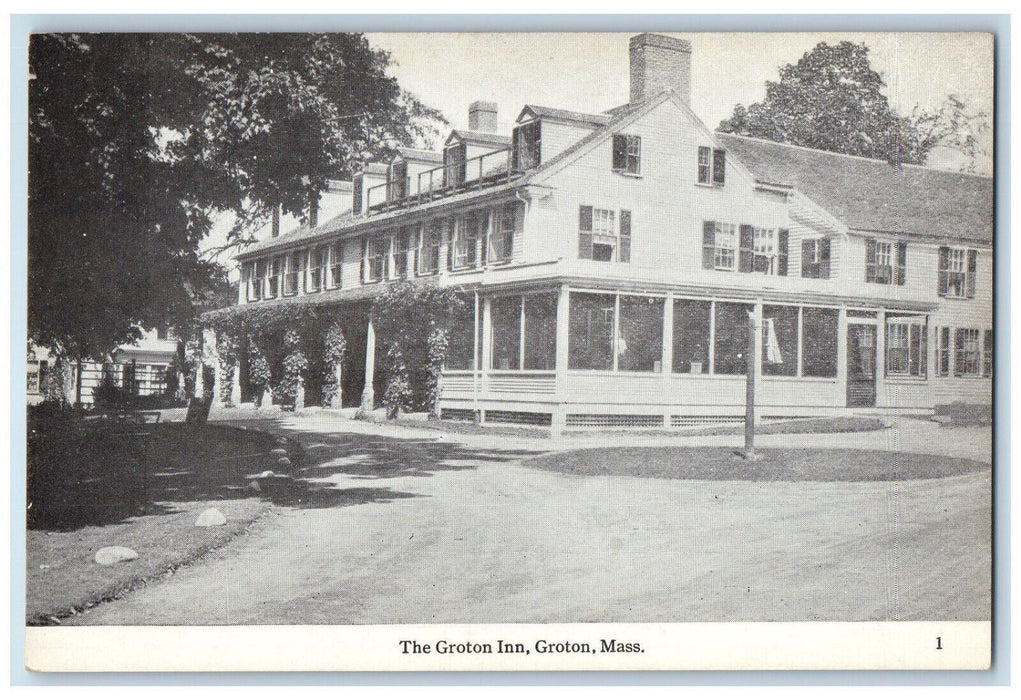 c1910 The Groton Inn Groton Massachusetts MA Frank W Swallow Postcard