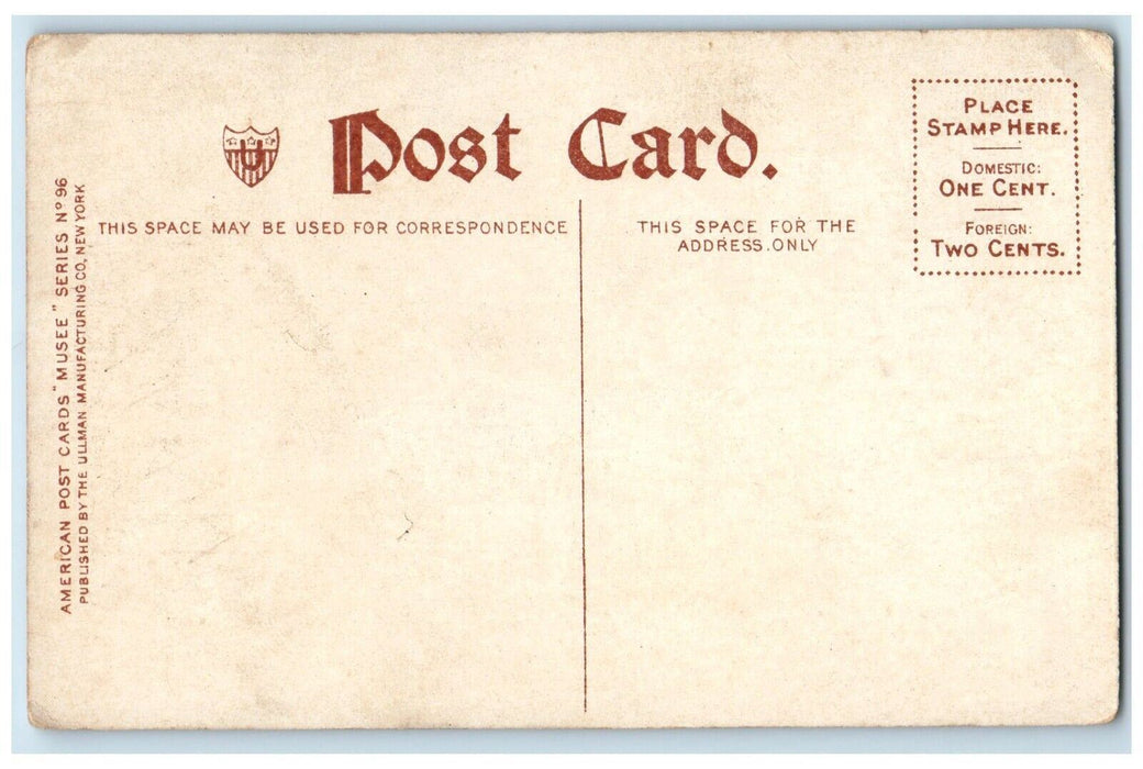 c1910's Easter The Immaculate Conception Murillo Hollu Angels Antique Postcard