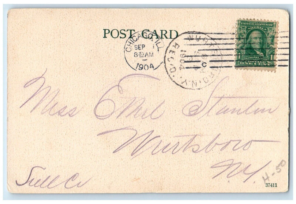 1904 Great Northern Hotel Building Exterior Scene Chicago Illinois IL Postcard
