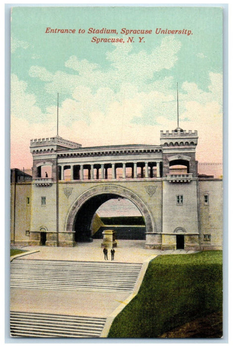 c1910 Entrance to Stadium Syracuse University Syracuse NY Antique Postcard