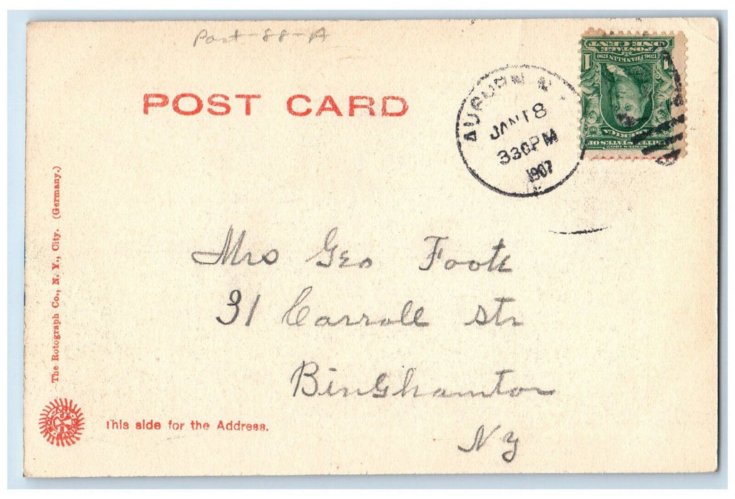 1907 Hall of Languages Syracuse University Syracuse New York NY Postcard