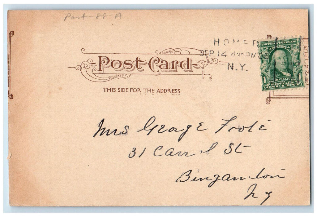 1906 Building of Crouse College Syracuse New York NY Antique Posted Postcard