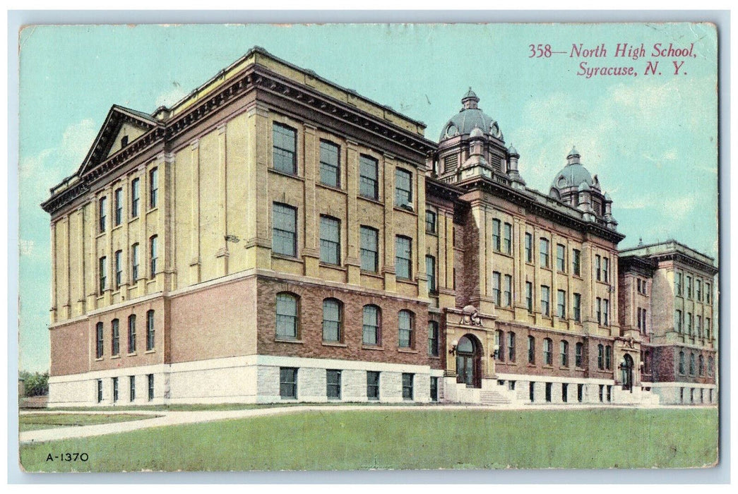 1912 North High School Syracuse New York NY Camillus NY Posted Postcard