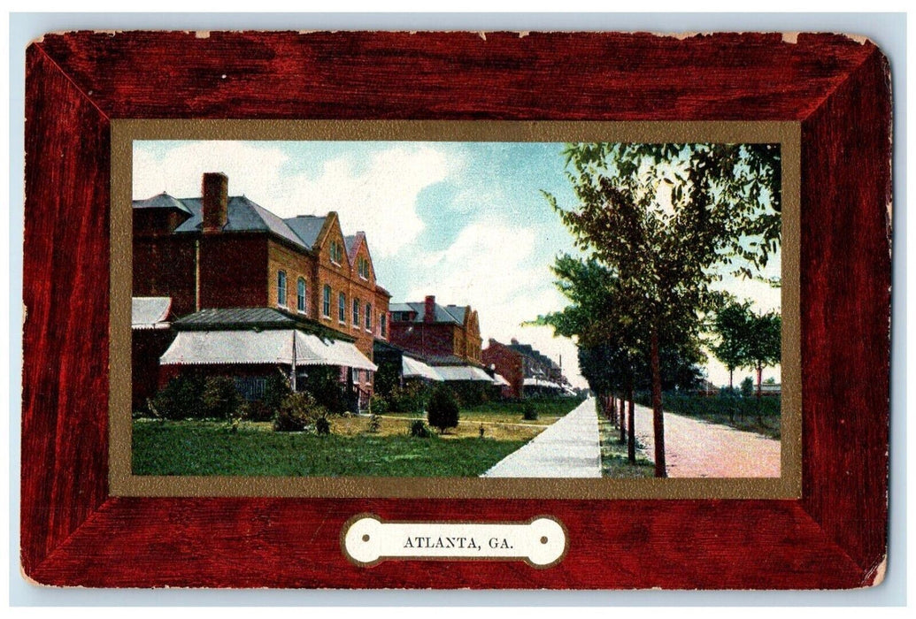 c1910's Atlanta Georgia Trees Garden Scene Roadside GA Antique Unposted Postcard