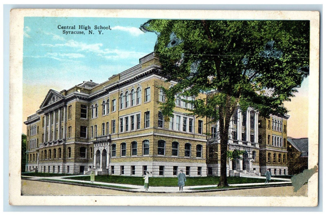 c1920's Central High School Syracuse New York NY Antique Unposted Postcard