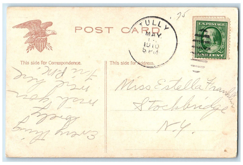 1910 William Kirkpatrick Fountain Union Park Syracuse New York NY Postcard
