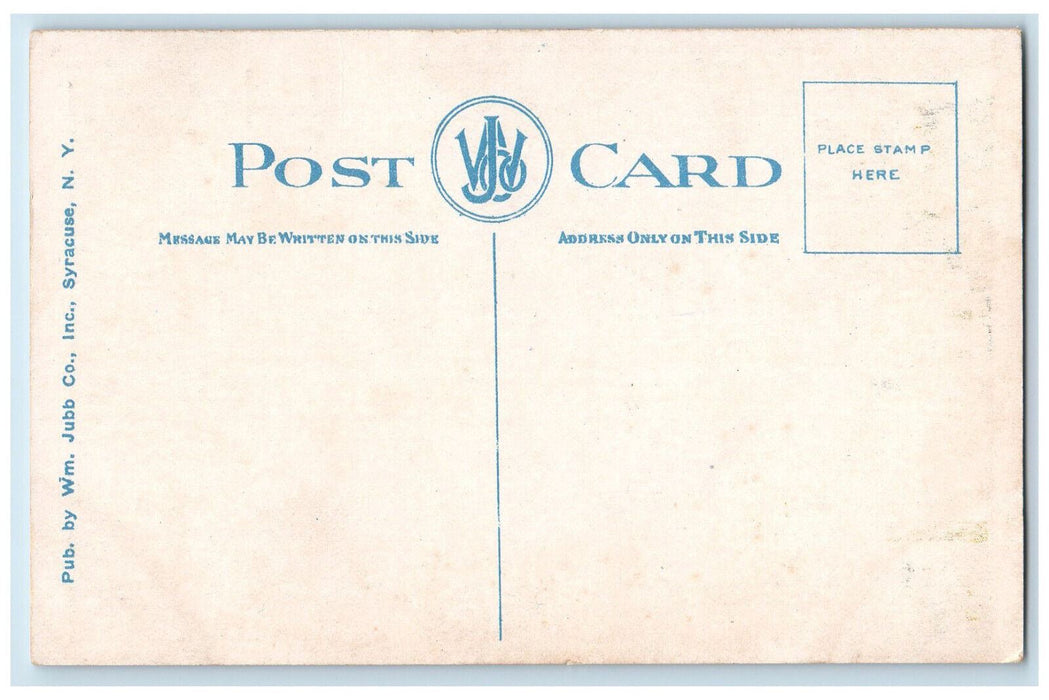 c1920's Train Railroad Vanderbilt Square Syracuse New York NY Unposted Postcard