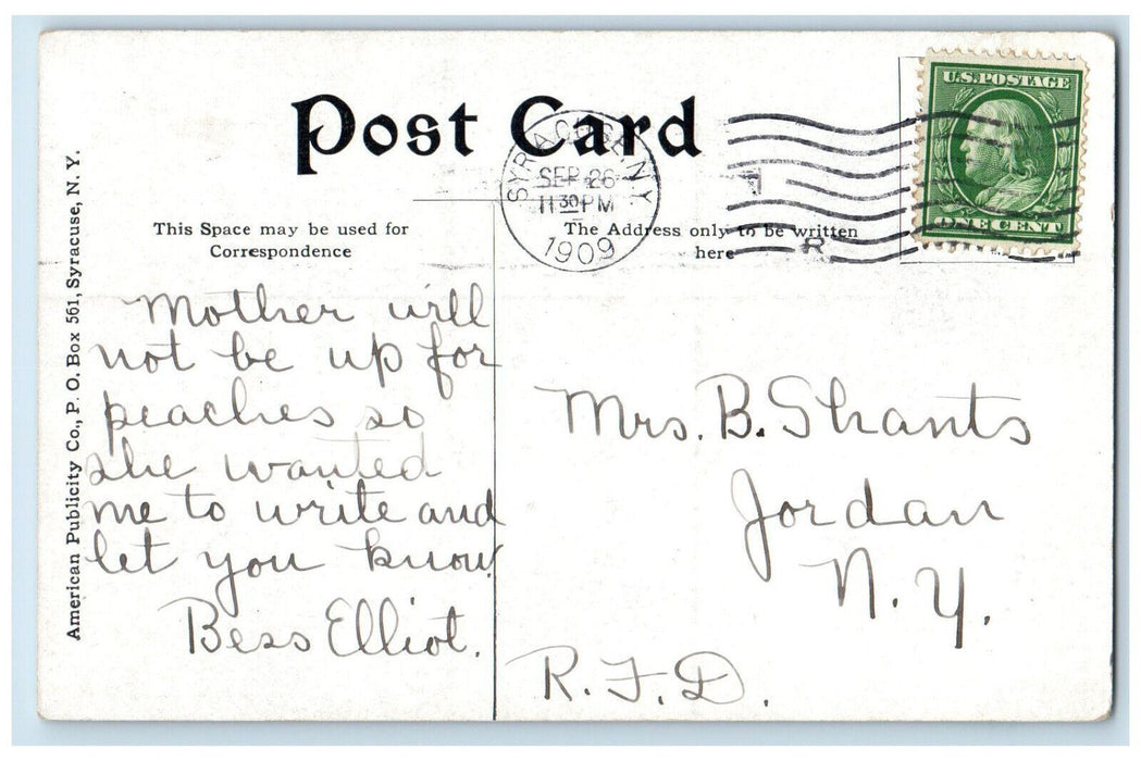 1909 New Y.M.C.A. Syracuse New York NY Antique Posted Multiview Postcard