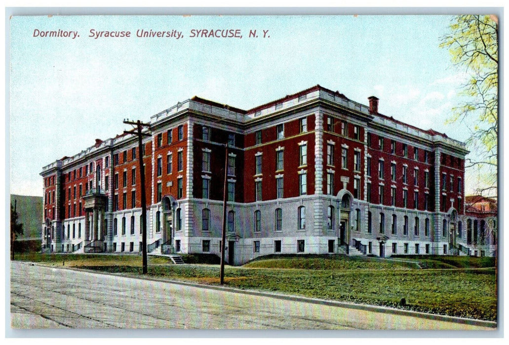 c1910 Dormitory Syracuse University New York NY Antique Unposted Postcard