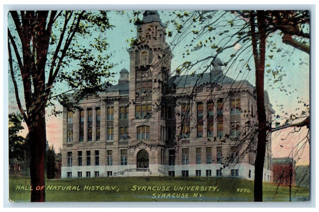 c1910 Hall of Natural History Syracuse University Syracuse NY Unposted Postcard