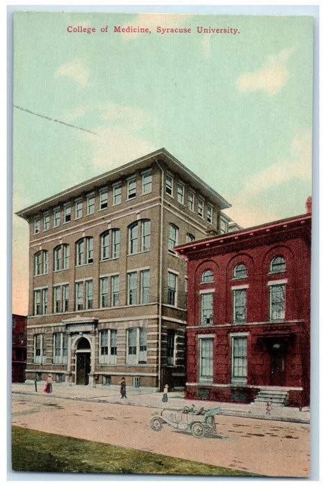 c1910 College of Medicine Syracuse University Syracuse NY Unposted Postcard