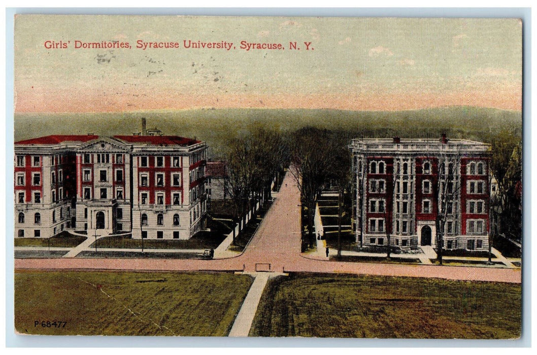 1917 Girls Dormitories Syracuse University Syracuse New York NY Postcard