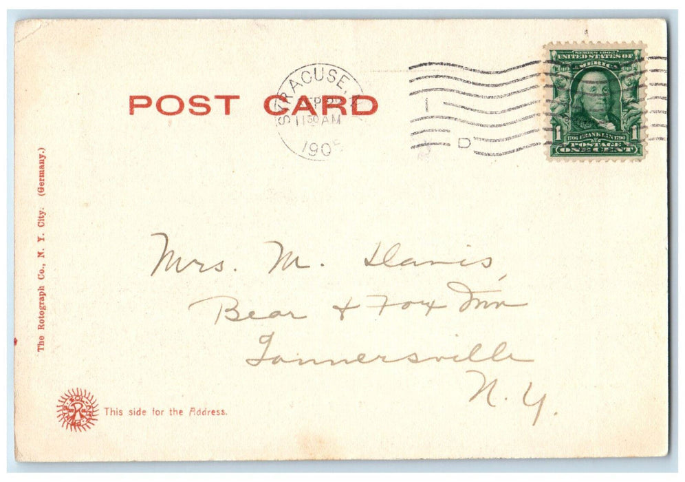 1905 Smith College of Applied Sciences Syracuse University NY Postcard