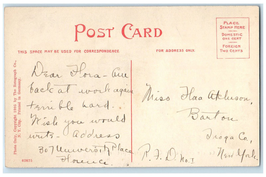 c1910 Crouse College and Holden Observatory Syracuse New York NY Postcard