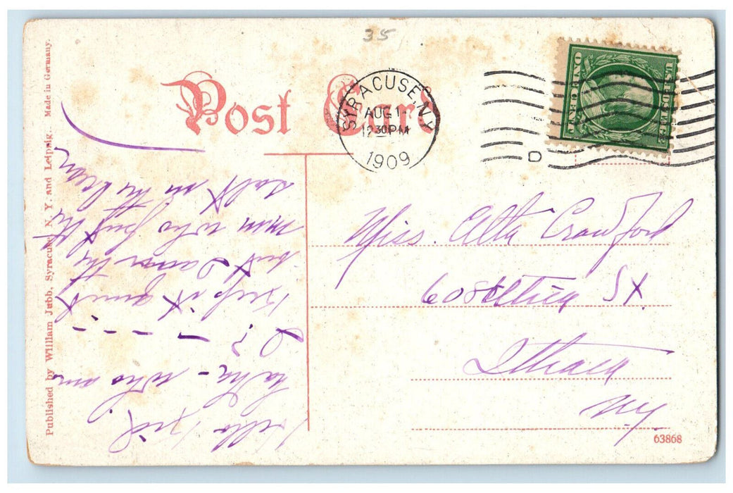 1909 Loading The Buckets at Split Rock Near Syracuse New York NY Postcard