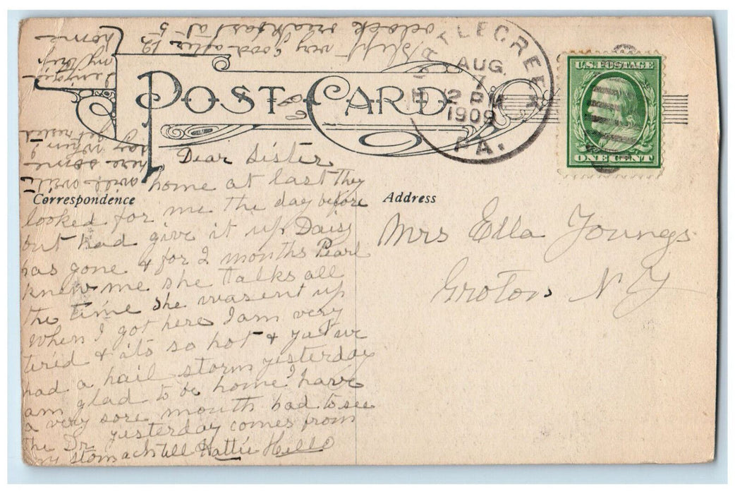 1909 Grand Stand and Track New York State Fair Grounds Syracuse NY Postcard