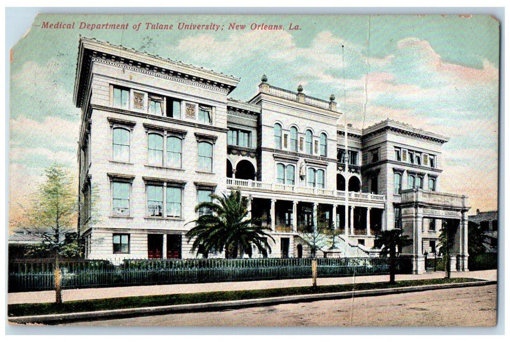 Medical Department Of Tulane University New Orleans Louisiana LA Postcard