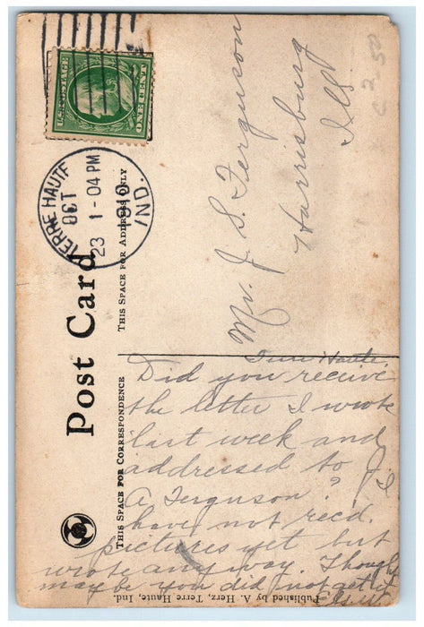 1910 Chapel St. Marys Of The Woods Exterior View Terre Haute Indiana IN Postcard