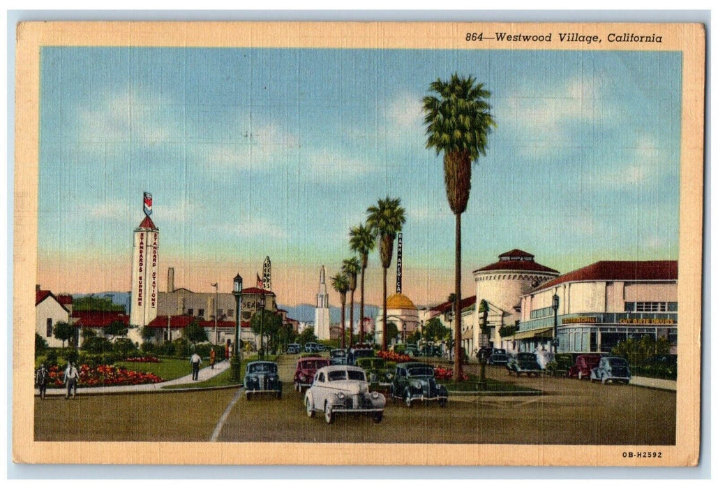 Standard Supreme Stations Westwood Village South Pasadena California CA Postcard