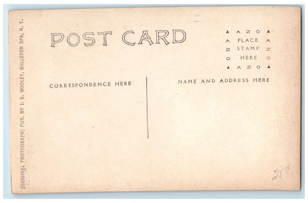 c1910s South Brook Cascades Sabbath Day Point Lake George NY RPPC Photo Postcard