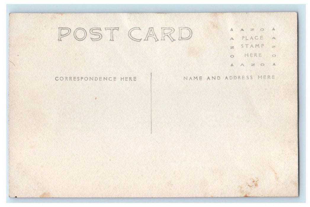 c1910 Billiard Saloon Downtown Dirt Road Horse Carriage RPPC Photo Postcard