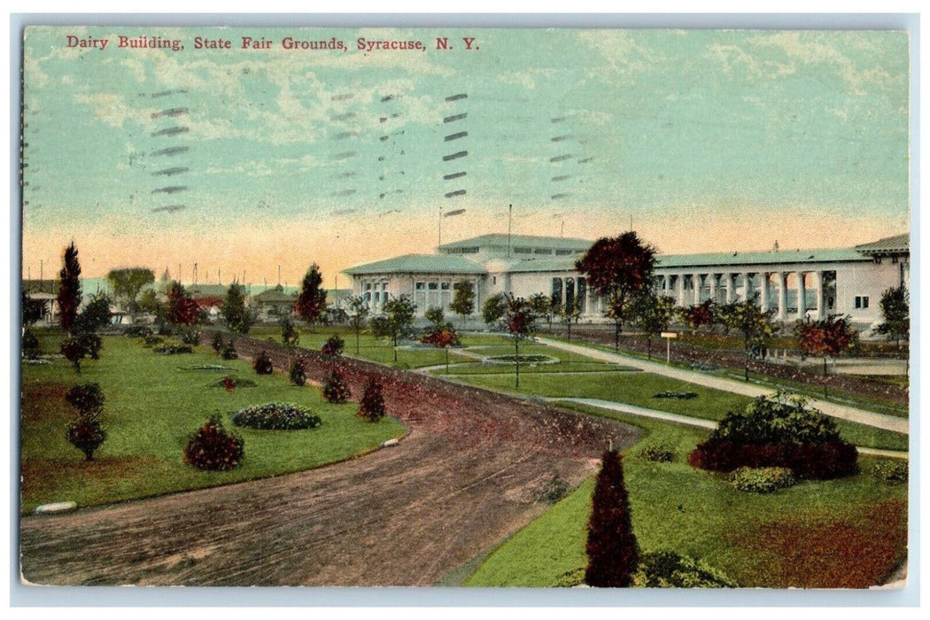 1912 Dairy Building State Fair Grounds Syracuse New York NY Postcard