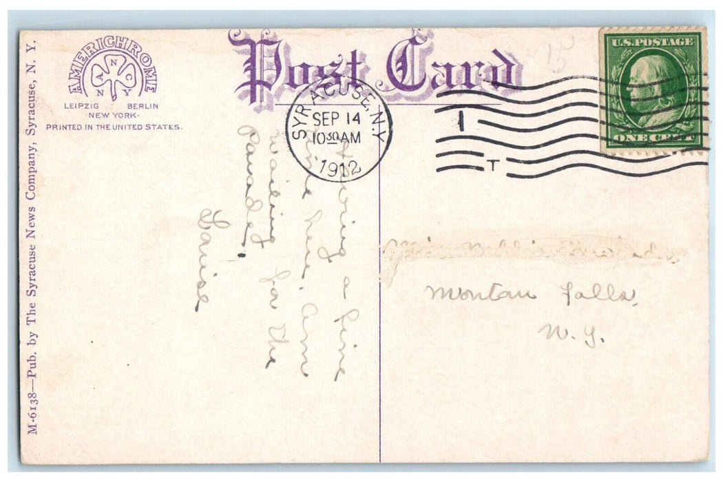 1912 Dairy Building State Fair Grounds Syracuse New York NY Postcard